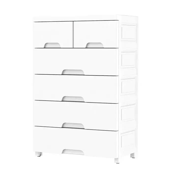 Armoire de rangement à tiroirs épais blanc