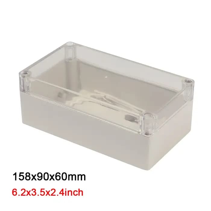 Boîte de rangement transparente en plastique étanche