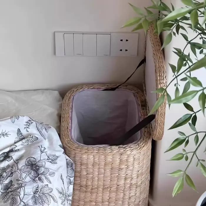 Petite armoire de chevet Simple en rotin