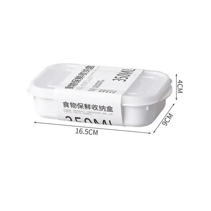 Boîte de conservation blanche grande capacité pour réfrigérateur, bac de rangement alimentaire pour