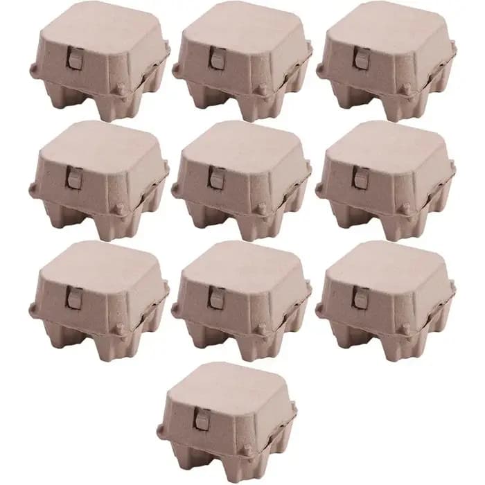 Cartons d'œufs en pâte de papier créatifs à 4 grilles