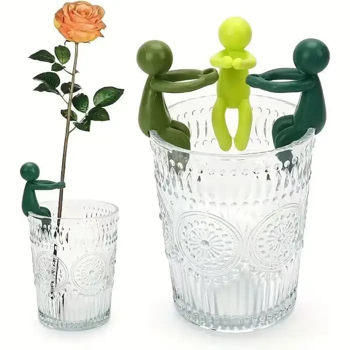 Support de plante en plastique, 3 pièces, Support de plante mignon, Arrangement de serre, tige fixe, Support d'escalade de vigne pour plantes à fleurs d'intérieur