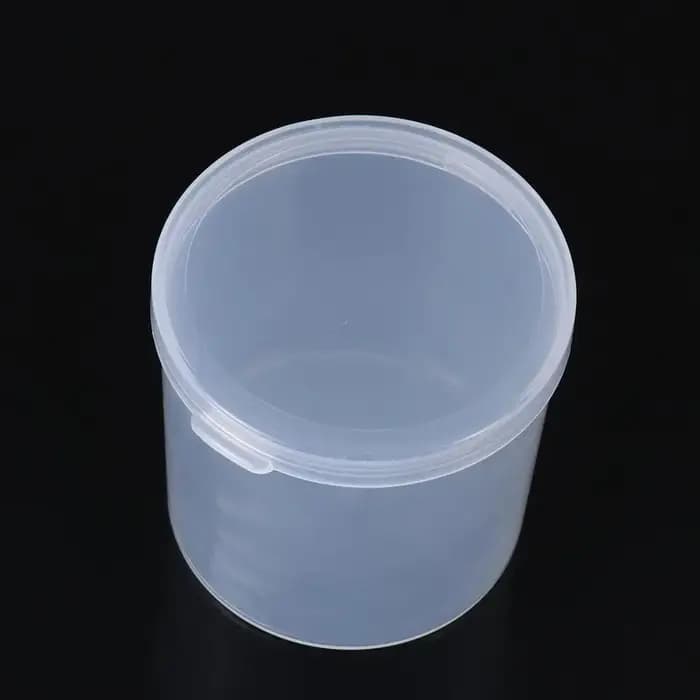 Petite Boîte de Rangement Ronde en Plastique Transparent
