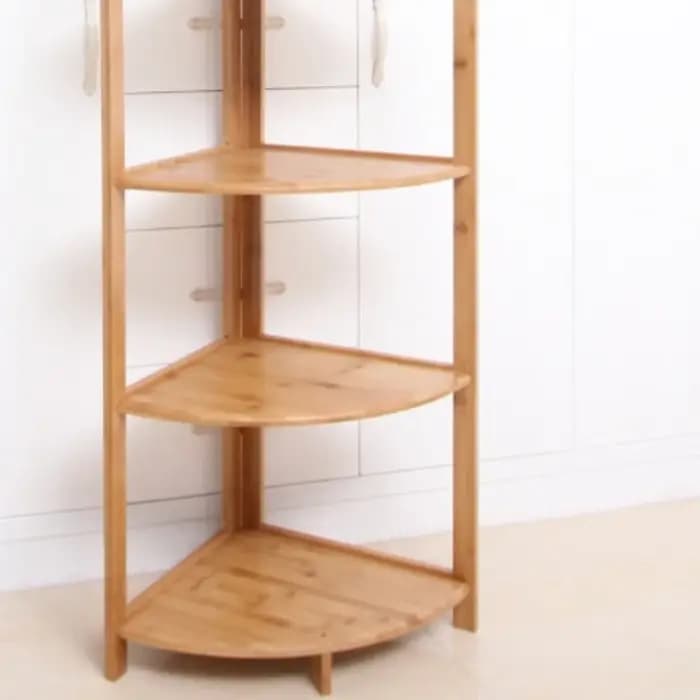 Étagère de rangement de cuisine en bambou robuste