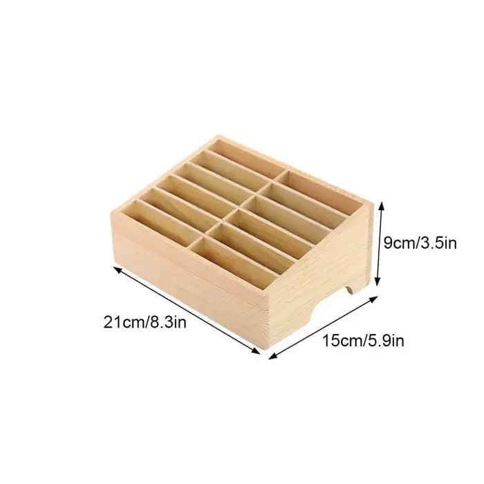Boîte de rangement pour téléphone portable 24/12 cellules, Texture claire, légère et pratique, grand