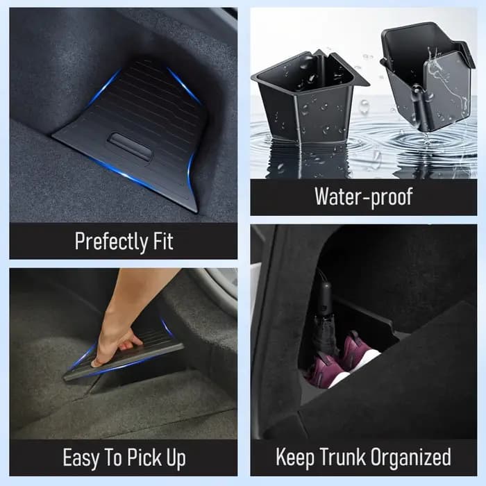 Boîte de rangement latérale pour coffre de voiture Tesla Model Y Juniper 2025 2026