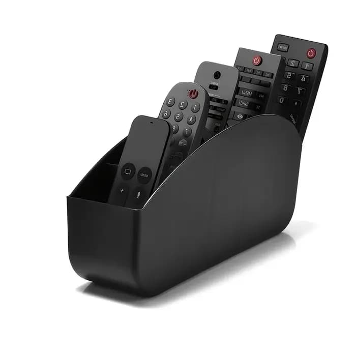 Boîte de rangement pour télécommandes avec 5 compartiments en plastique - Convient pour organiser