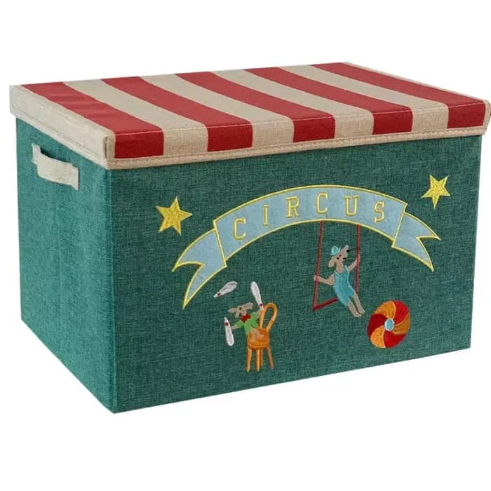 Hler-Boîte de rangement pour livres pour enfants avec couvercle