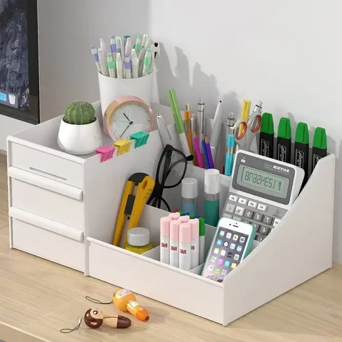Boîte de rangement en plastique à tiroirs pour maquillage