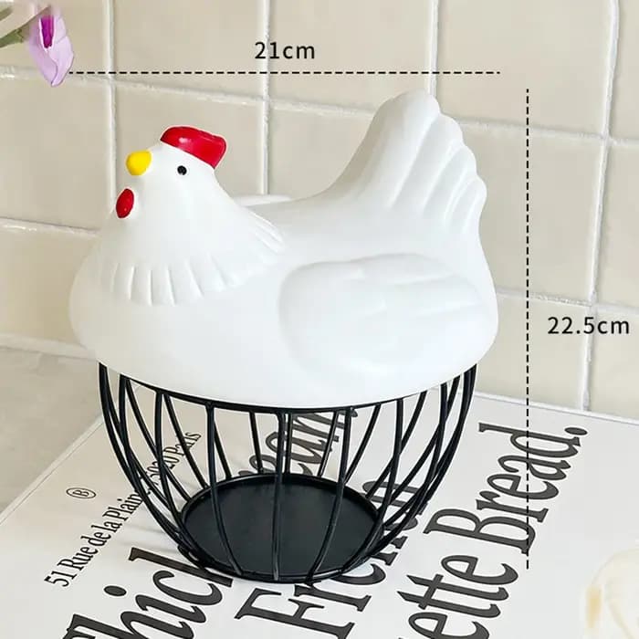 Panier de rangement d'œufs, petits paniers créatifs en fer, organisateur de cuisine moderne, panier