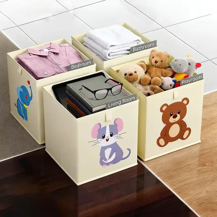Organisateur de rangement en forme de cube pour jouets d'enfants