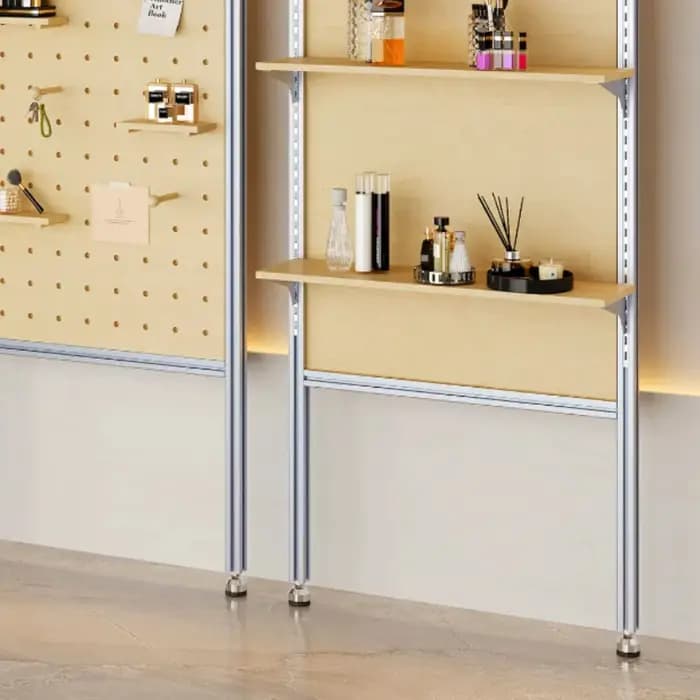 Étagère murale robuste pour panneau perforé, support de rangement et d'affichage, organisateur domestique