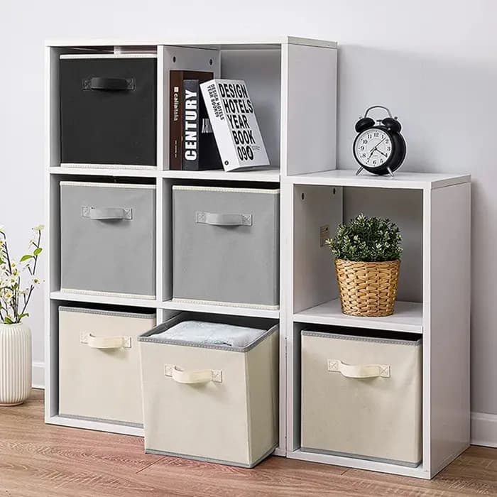 Boîte de rangement pliable pour tiroir d'art en tissu