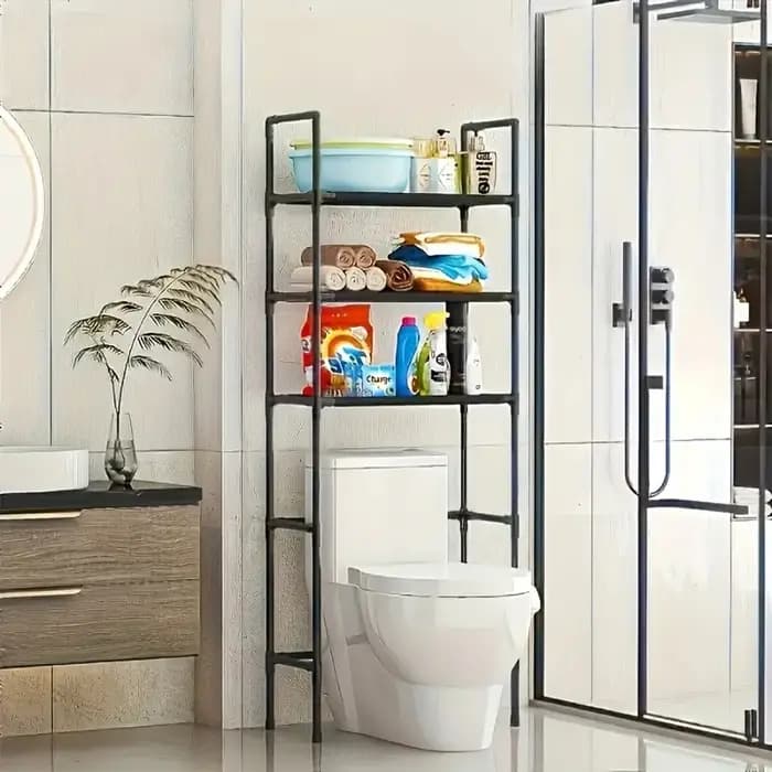 Étagère de rangement pour toilettes