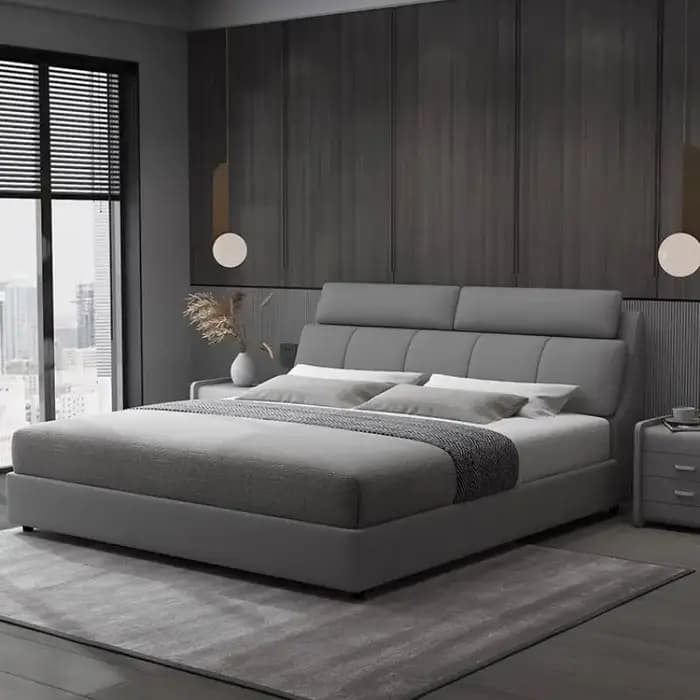 Lit pour adultes avec rangement en bois