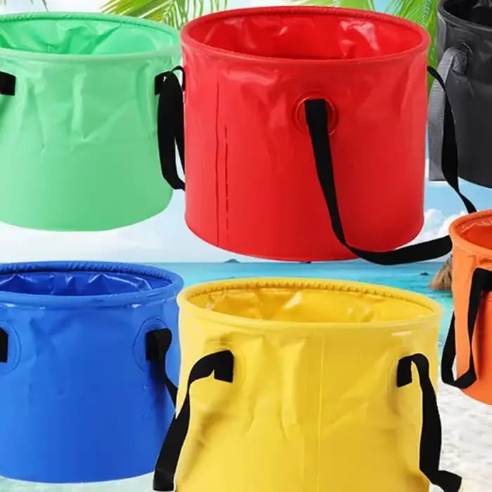 Seau pliable et rétractable de 30L, seau de rangement portable réutilisable, seau pliable pour les voyages en plein air, les sports, l'alpinisme, la pêche