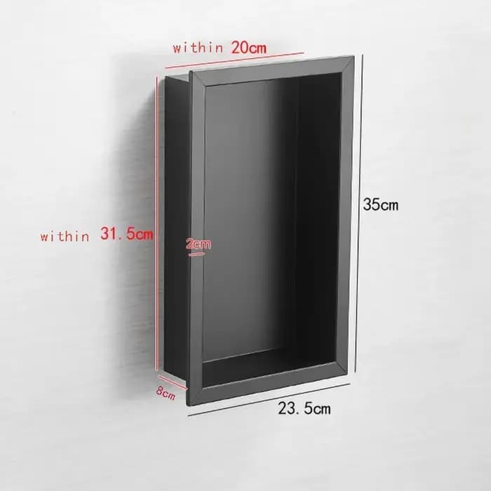 Armoire de rangement noire pour salle de bain