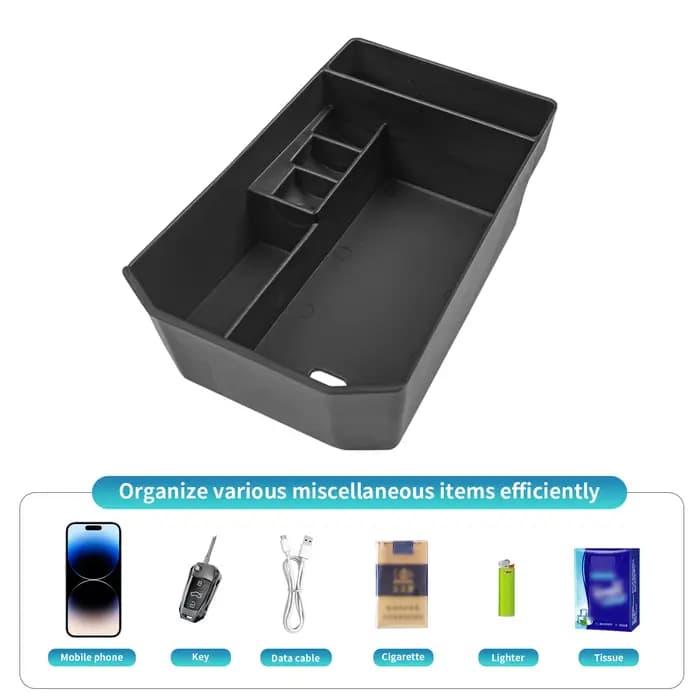 Boîte de rangement durable en ABS pour console centrale BMW iX 2022