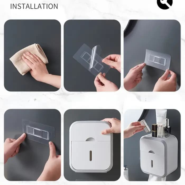 Porte-rouleau de papier toilette avec fenêtre de visualisation