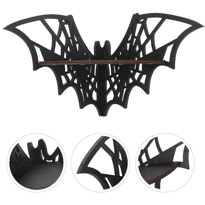 Étagères d'angle en bois pour chauve-souris