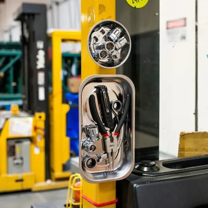 Plateau magnétique en acier inoxydable pour maintenir les pièces magnétiques en sécurité
