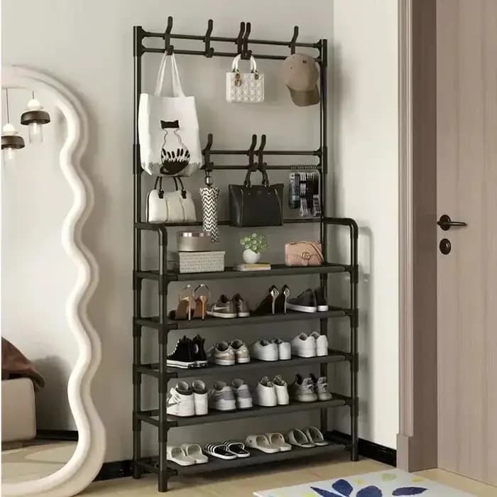 Meubles de salon : Armoire à chaussures pivotante, Organisateur de chaussures, Étagère à chaussures, Porte-manteau, Meuble de rangement pour la maison