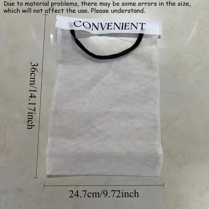 1 grand sac de rangement mural en maille