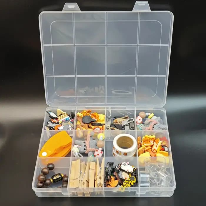 Boîte à perles, boîte de rangement pour perles avec emplacements pour cartes | Grande capacité