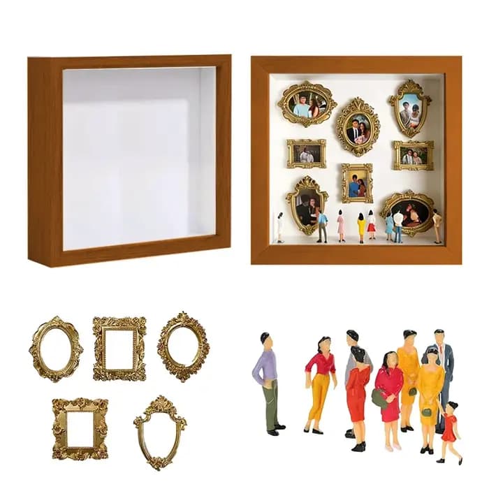 Boîtes à Ombre Personnalisées pour Photos – Mini Musée DIY – Boîte à Silhouettes – Cadre de Présenta