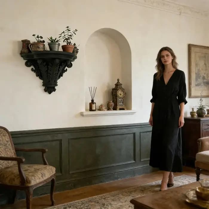 Étagères flottantes modernes robustes noires pour rangement mural, décoration intérieure, bureau, appartement, ferme, hôtel