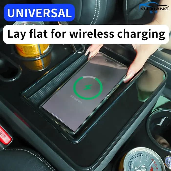 Boîte d'accoudoir universelle pour voiture de 24 cm de large