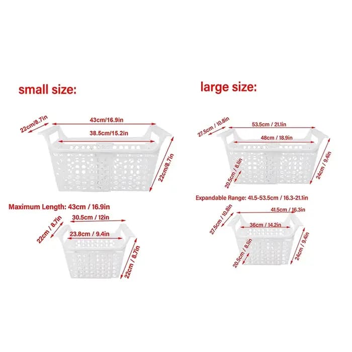 Nouveau 2026 1 pièce Panier de rangement robuste pour congélateur coffre
