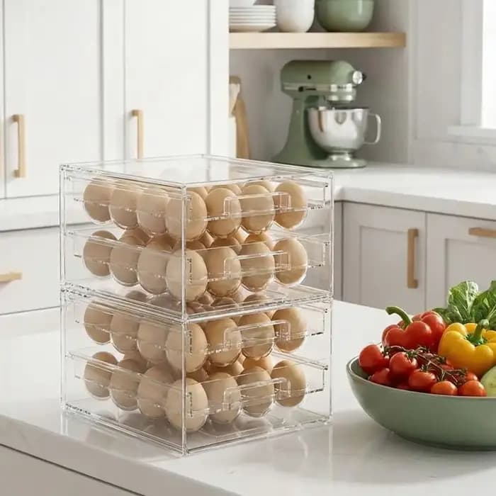 Boîte de rangement pour œufs en plastique pratique