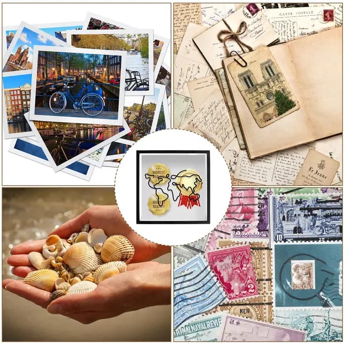 Souvenirs cadres Photo boîte de carte boîtes d'archives d'aventure