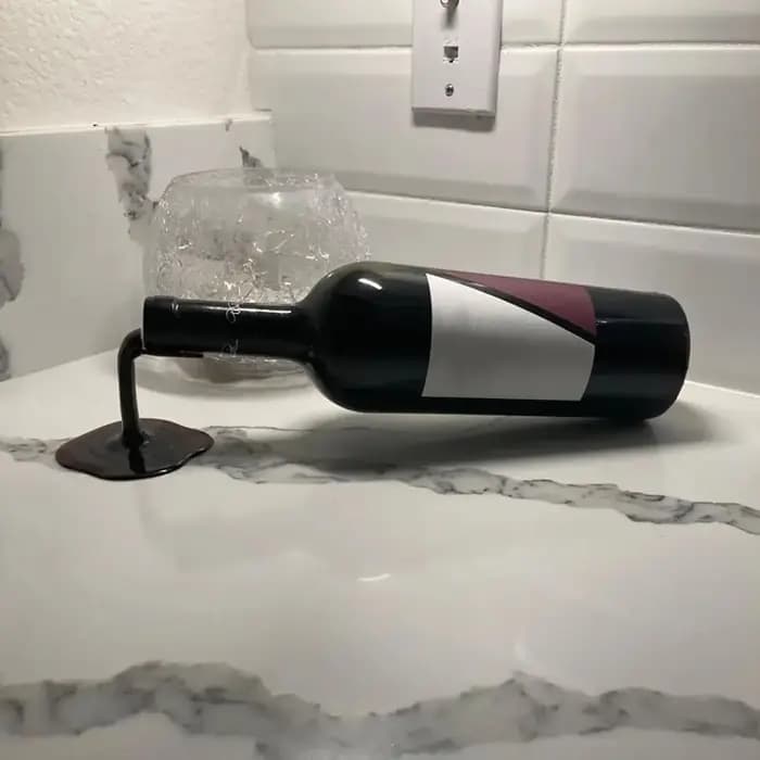 Présentoir de cuisine votre porte-bouteille de vin déversé préféré