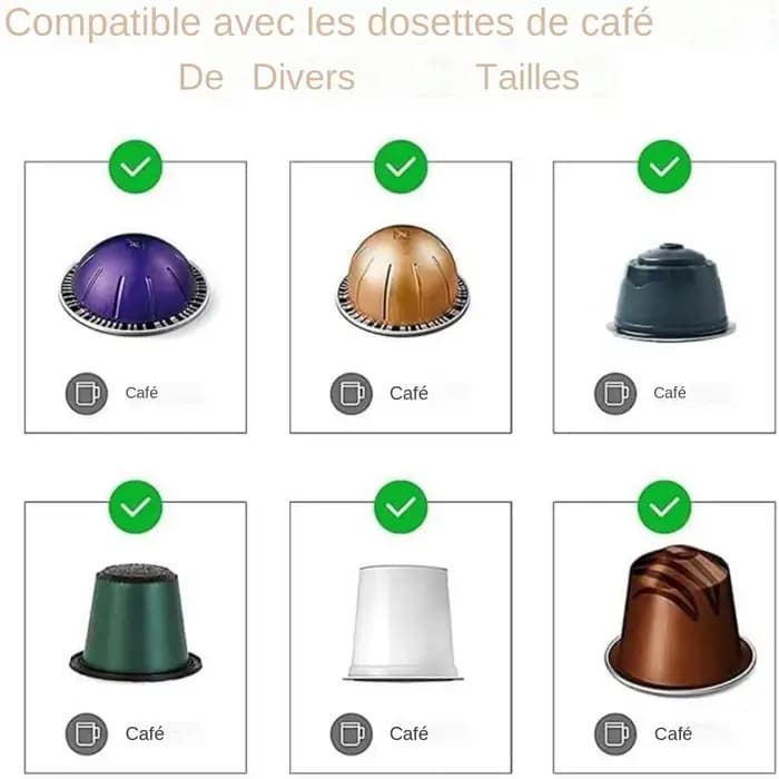 K-cup – support de capsules de café Nespresso Dolce Gusto Vertuoline pour toutes les dosettes