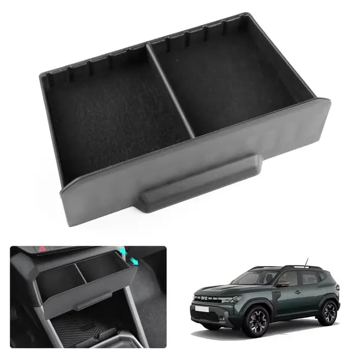 Pour Dacia Duster 3 2024 2025 2026 voiture stockage contrôle Central boîte de rangement conteneur Auto intérieur