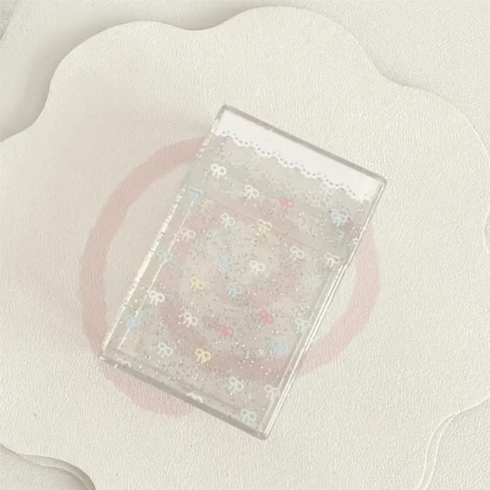 Boîte de Rangement en Plastique Multifonction pour Cartes et Photos, Étui Transparent à Rabat pour C