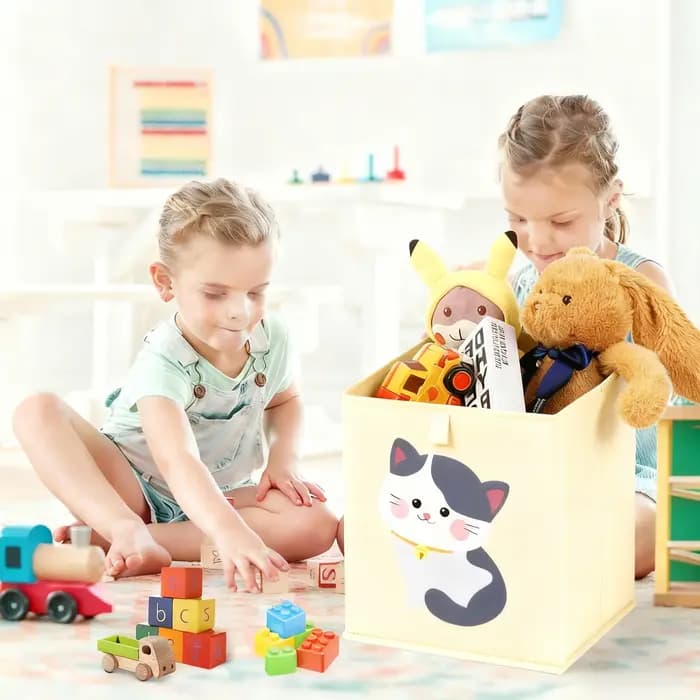 Organisateur de rangement en forme de cube pour jouets d'enfants