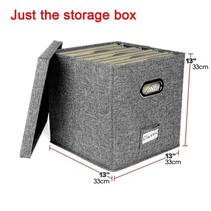 Boîte de rangement pour disques vinyles VELIF-2X