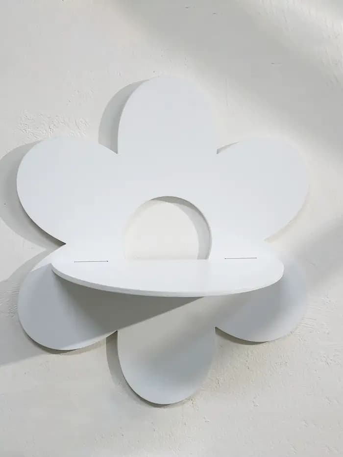 Étagères murales en bois en forme de fleur - Étagère décorative mignonne pour la chambre d'enfant