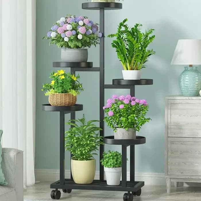 Support de pot de fleurs sur pied, support de fleurs flottant pour terrasse de jardin, décoration, mobilier de jardin extérieur, meubles de patio