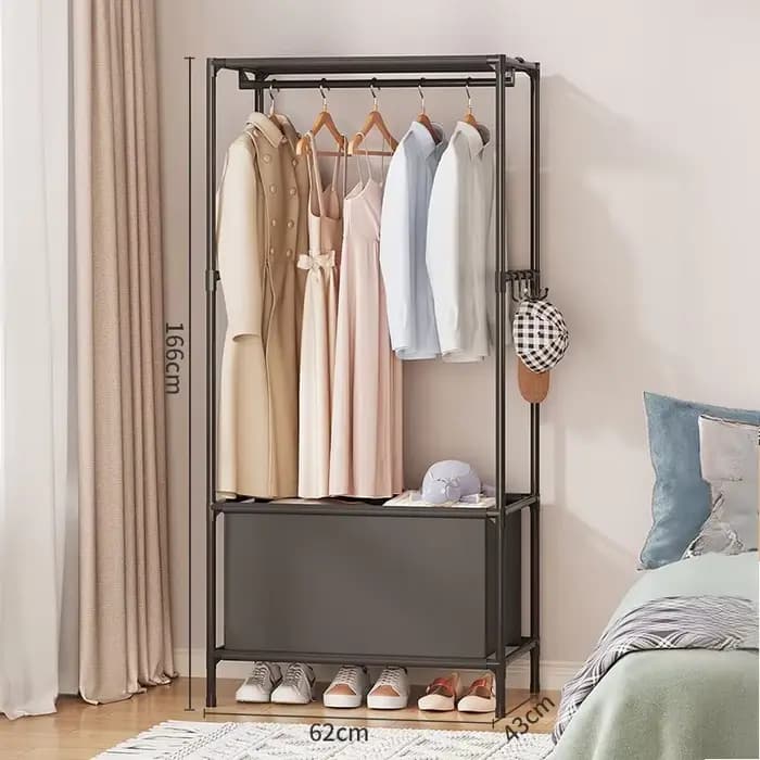 Petite armoire placard à vêtements facile à assembler