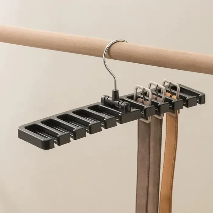 Organisateur de ceintures pour armoire : Cintre multifonctionnel pour foulards