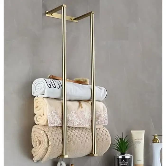 Porte-serviettes de salle de bain pour serviettes roulées
