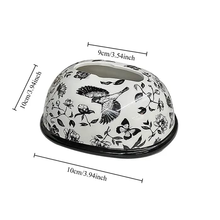 Boîte à mouchoirs en céramique avec cadeau à la main, salon, sens avancé, toilette, BE, ching