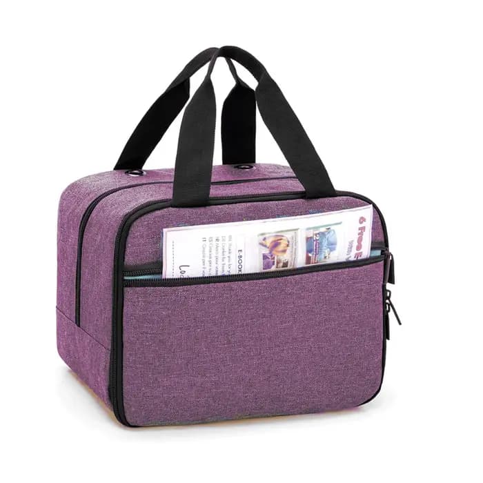 Sac de rangement portable pour tricot et crochet, organiseur d'accessoires et de fournitures de croc