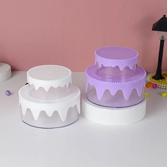 Boîte de rangement en plastique faite à la main pour enfants