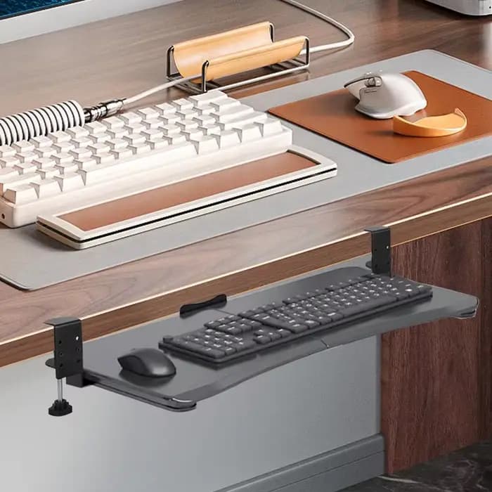 Étagère marketpour clavier MELKeyboard sous le bureau