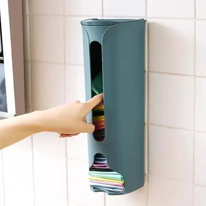 Boîte de rangement murale pour sacs poubelles